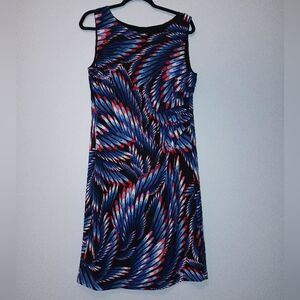 Kasper Vibrant Colors Sleeveless Sheath Dress‎ L